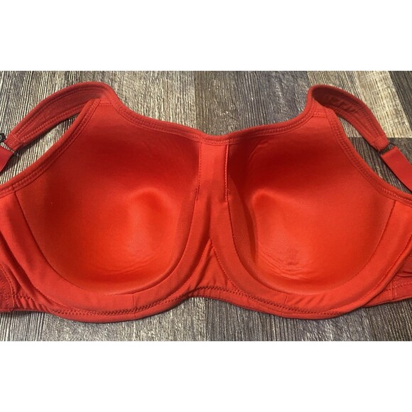 Panache Power Sports Bra Underwire High Impact 32E Style 5021A Red Workout Gym - Picture 5 of 7